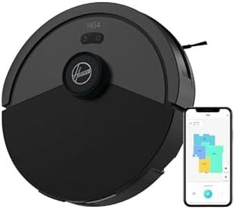 Hoover Robot aspirapolvere HG4, potenza di aspirazione fino a 4000Pa, navigazione laser, Wi-Fi, ritorno automatico alla base di ricarica, sensore ostacoli, mappa casa personalizzabile [HG410D]