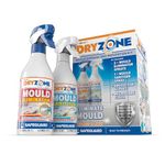 Dryzone Mould Remover and Prevention Kit (3 x 450ml spray) – The definitive long-term solution to Mould. Dual-Action Mould Remover & Sanitiser Spray.