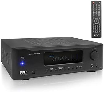 Pyle 5.2-Channel Hi-Fi Bluetooth Stereo Amplifier - 1000 Watt AV Home Speaker Subwoofer Sound Receiver w/Radio, USB, RCA, HDMI, MIC in, Wireless Streaming, Supports 4K UHD TV, 3D, Blu-Ray - PT694BT.5