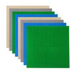 LVHERO Classic Baseplates Building Plates For Building Bricks 100% Compatible With All Major Brands-Baseplate, 10" X 10", Pack Of 8, Multicolored, 8 Pcs