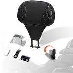 FOVPLUE Adjustable Rider Backrest, Detachable Plug-in Driver Backrest Pad w/Mounting Kit for Harley Touring 2009-2024,CVO Road Glide Street Glide Tri Glide FLHTK/L Electra Glide Road King,#5 Style