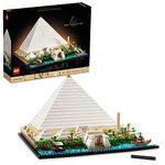 LEGO Architecture Great Pyramid of Giza Set 21058, Home Décor Model Building Kit, Creative DIY Activity, Famous Landmarks Collection