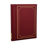 Arpan Photo Albums Self Adhesive Picture Book Padded Spiral Bound 36 Sheets - Burgundy