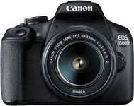 Canon EOS 1500D 24.1MP Digital SLR Camera (Black) with EF S18-55 is II Lens - Wi-Fi/NFC Supported