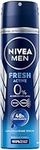 NIVEA MEN Fresh Active deodorant spray (150 ml), deodorant without aluminium (ACH) for 48h protection and long-lasting freshness, deodorant with highly effective formula and sea extracts