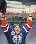 Mark Messier Lithograph featuring Edmonton Hockey Legend | Ltd Ed of 1111