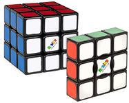 Rubik’s Starter Pack, The Original 3x3 Cube and 3x3x1 Edge Gift Set Fidget Cube Stress Relief Fidget Toy Travel Games, for Adults and Kids Aged 8 and up