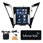 WOSTOKE Tesla Style 9.7" Android Radio CarPlay Android Auto Autoradio Car Navigation Stereo Multimedia Player GPS RDS DSP BT WiFi Headunit Replacement for Hyundai Sonata 2010-2014, if Applicable