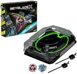 Beyblade X Xtreme Battle Set with Beystadium Arena Featuring X-Celerator Rail, 2 Right-Spinning Top Toys, 2 Launchers, Toys for Boys and Girls, 8+