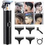 Hair Clippers for Men, T Blade Beard Trimmer, Professional Zero Gapped Hair Trimmer, Baldhead Men Clippers T-Blade Outliner Rechargeable Cordless Electric Haircut & Grooming Kit for Home & Barber Use