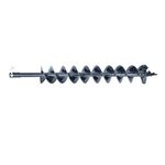 VIS Earth Auger Drill Bit Double Flute 4"inch Spiral Drill Planter of Auger use for Drilling in Farms, Fence Post Holes and Planting Trees