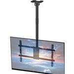 VIVO Ceiling Swivel TV Mount for 43 to 86 inch Screens, Telescoping Height Adjustment with 3ft Extension Pole, Fits Pitched/Vaulted Roof, Holds 132 lbs, Black, MOUNT-VC86-3