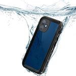 Waterproof Case for iPhone 12 Mini(5.4-inch), IP68 Full Body Seal Slim Shockproof Dustproof Snowproof Underwater TPU PC Hybrid Outdoor Transparent Cover Compatible with Magsafe Wireless Charging