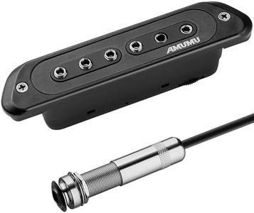 AMUMU SP60 Acoustic Guitar Pickup Humbucker Magnetic Passive Soundhole Pickup for Acoustic guitar Black