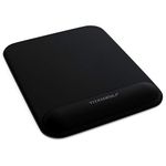 TITANWOLF - Large mouse pad with wrist rest 22,5x28cm - Mouse Mat with gel pad - ergonomic wrist support Gaming - water repellent and washable