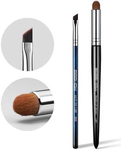EIGSHOW Eyeliner Brush Fine Angled &Lip Brush PRO Precision Gel Eye Liner Makeup Brush Lip Smudge Brush Round head for Gloss Lipstick, Multi-purpose Makeup Blending Applicator, Reusable