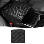 Voodonala for Dodge RAM 2018+ Center Console Armrest Box Cover Antiscrach Cover Pet Cover Compatible with Dodge RAM - Black