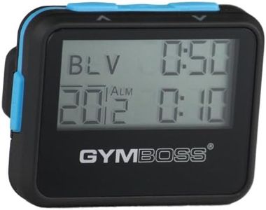 Gymboss Interval Timer and Stopwatch - Black/Blue SOFTCOAT