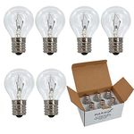 6 Pack S11 Intermediate E17 Base 25 Watt Bulbs for Lava Lamps,Replacement Bulbs for Lava Lamps,Glitter Lamps