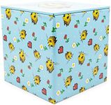 MINECRAFT Bee Pattern 4-Inch Tin Storage Box Cube Organizer with Lid | Basket Container, Cubby Cube Closet Organizer, Home Decor Playroom Accessories | Video Game Toys, Gifts And Collectibles