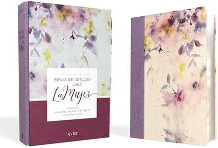 Biblia de Estudio Para La Mujer Nvi, Leathersoft/Tela Lila: Nueva version internacional, tela lila Leathersoft: Enriquece tu Corazon, mente y espiritu con la palabra de Dios