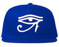 Kings Of NY Eye of Horus Egyptian Snapback Hat Cap Royal Blue