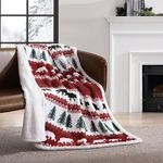 Eddie Bauer Grizzly Peak Throw, 50x60, Red