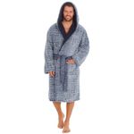 Mens Cargo Bay Sherpa Dressing Gown 31B1489 Navy XL