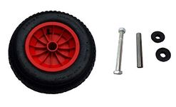 14" REPLACEMENT PNEUMATIC WHEELBARROW WHEEL 3.50/4.00-8 (130MM AXLE SET)