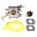 AISEN Carburetor with Gasket and Primer Pump for Homelite UT-10532 UT-10926 Ryobi RY74003D 33cc Chainsaw 300981002