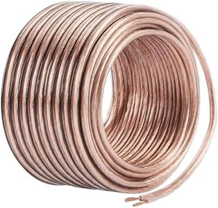 Drumstone 23/52 AWG Bare Copper Speaker Wire - for Audiophiles - 50 Feet of Copper-Clad Aluminium Two-Conductor Cable for Superior Sound in Car, Stereo, Subwoofer, Home Theatre