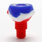 STRONG BONG Unbreakable Silicone Bowl Slides | Shooter for Bongs & Smoking Waterpipes | Universal Size 14/18mm | Bong Accessory - Blue