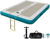 SUYOCHIC 10FT x 6FT Inflatable Floating Dock with EVA Non-Slip Surface, Air Dock Floating Platform Lake Floats, Water Mat Floating Island Raft Mat for Lake Beach Boat Ocean