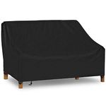 iCOVER Patio Sofa Cover, Waterproof 2-Seater Deep Lounge Loveseat Cover, Lightweight Easy On/Off, Buckles Drawstring Design,78x42x32in / 198x107x81cm (LxDxH)