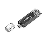 Vansuny 128GB Type C Flash Drive 2 in 1 OTG USB 3.0 + USB C Memory Stick with Keychain Dual Thumb Photo Stick Jump Drive for Android Smartphone, Computers, MacBook, Tablets, PC