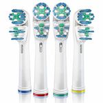 Arable 4 Pcs Toothbrush Heads For Oral B Electric Toothbrushes, Dual Clean Oral B Toothbrush Heads Compatible With Oral B Replacement Heads, Sensitive and Precision Clean, Pro 1000 3000 5000 Smart and Genius Series