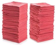 Simpli-Magic 79141 Shop Towels 14"x12", Pack of 150, Red