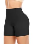 Werkiss Shapewear Shorts for Women Tummy Control Knickers Seamless Shaping Shorts Control Pants Slimming Underwear Boyshorts(#1 Black-smooth, L)