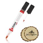 Scorch Marker Pro - Chemical Wood Burning Pen - for DIY Projects - 2 Tips Bullet tip and Foam Brush