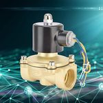 Soltairejaco Brass Electric Solenoid Valve 220v 3/8" Normal Closed| Water Solenoid Valve 220v | Air Operated Solenoid Valve 220 Vatt| Diaphragm Solenoid Valve Used For Water/Air/Fuel 3/8 inch