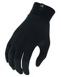 Terramar Adult Thermasilk Glove Liner (Black, Large)