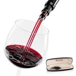 Classic Wine Aerator, Multi-Stream Wine Aeration 3 Stainless Steel Spouts, Handmade Kitchen Essential, Easy Use, No-Drip Wine Pouring Accessory Gifts for Men in Easy-to-Carry Protective Gift Case