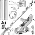 Anovo Flag Pole Kit- Stainless Stee
