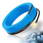 ToasySoul Heat Tape for Water Pipes Freeze Protection with Thermostat, Self-Regulating Heat Trace Pipe Heating Cable Water Line Pipe Heater for Metal, Plastic Pex Home Pipes, 50 Feet