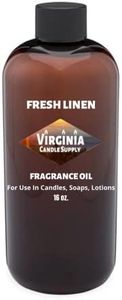 Fresh Linen Fragrance Oil (16 oz Bottle) for Candle Making, Soap Making, Tart Making, Room Sprays, Lotions, Car Fresheners, Slime, Bath Bombs, Warmers…