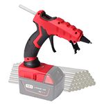 Cordless Hot Glue Gun for Milwaukee M18, Handheld Hot Melt Glue Gun for Milwaukee 18V Max Li-ion Battery, 30s Quick Preheat, for Arts & Crafts & DIY with 30 Glue Sticks (Tool Only)