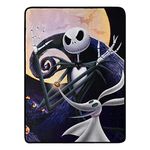 Northwest Nightmare Before Christmas Micro Raschel Throw Blanket, 46" x 60", Full Moon Madness