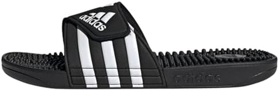 adidas Unisex Adult's Adissage Beach & Pool Shoes, Black (Core Black/FTWR White), 12 UK (47 EU)