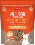 Cloud Star Wag More Bark Less Soft Chewy Grain Free Peanut Butter & Apples, 5 oz