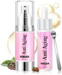 Boxmom 60ml Caffeine Eye Cream Eye Serum Set Under Eye Cream Anti Aging with Hyaluronic Acid for Dark Circles, Puffiness and Eye Bags